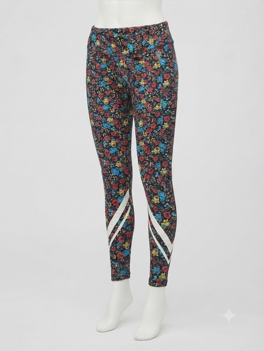 Tory Sport Tory Burch L Floral High Rise Leggings Black Blue Red Yellow